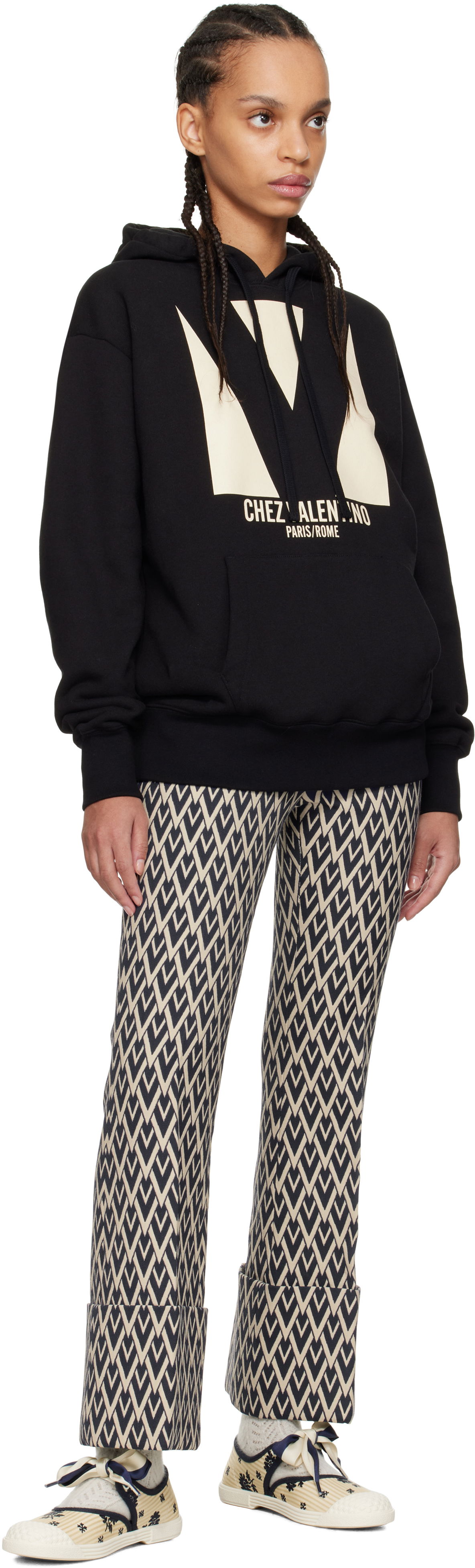 Valentino 'Chez Valentino' Print Cotton Hoodie
