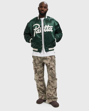 Bomber bunda Patta Satin Varsity Jacket with Script Logo Zelené | POC-AW25-5000-348-0016-201, 1