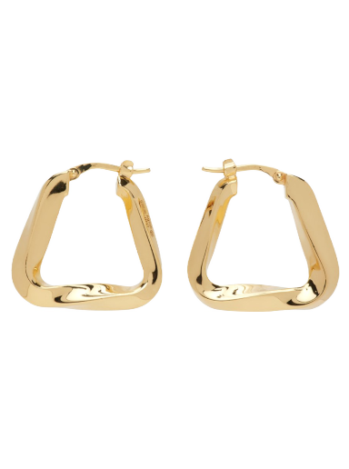 Náušnice Bottega Veneta Essential Triangle Hoop Earrings Béžová | 608588 VAHU0