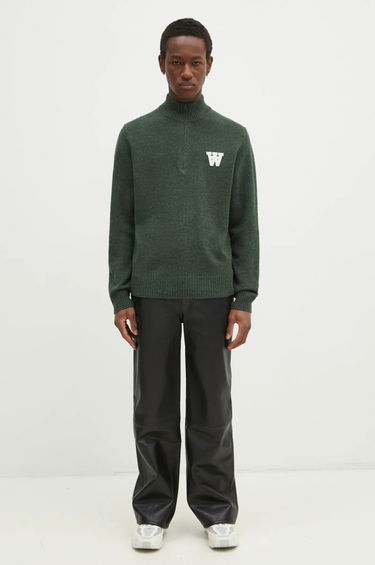 Sveter WOOD WOOD Wood Wood Blu AA CS Halfzip Lightweight Sweater Zelené | 10325502.4159, 4