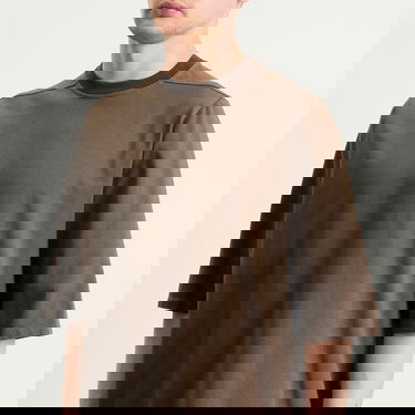 Tričko Rick Owens Jumbo T-Shirt Hnedá | RR02E1274-RIG-34, 5