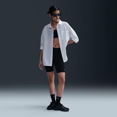 Košeľa Nike Sportswear Chill Poplin Relaxed Long Sleeve Button-Up Shirt Biela | HJ0715-100, 3