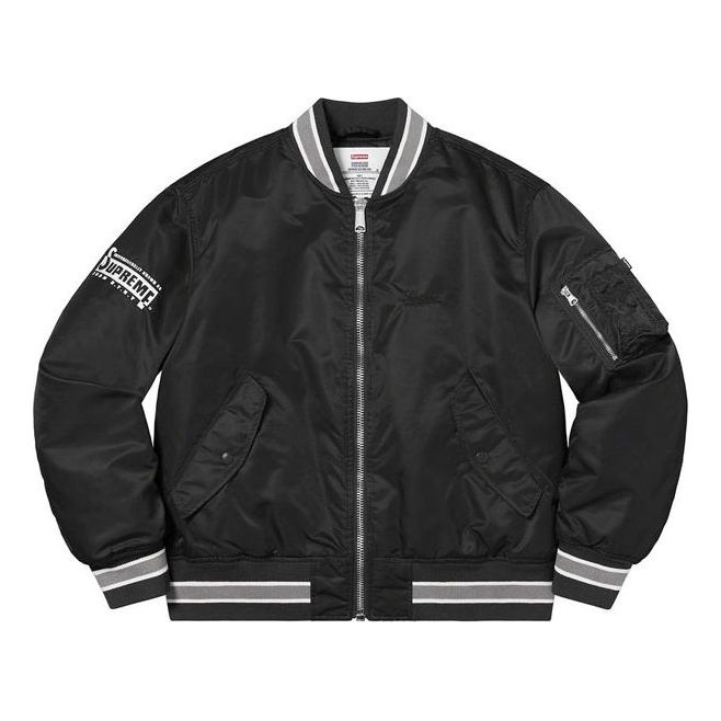Bomber bunda Supreme Second To None MA-1 Bomber Jacket Čierna | SUP-SS22-265, 0
