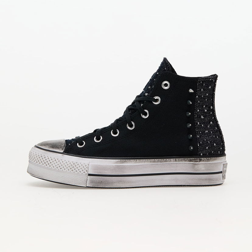 Tenisky a topánky Converse Chuck Taylor All Star Lift Platform Chrome Black/ Silver/ Black Čierna | A06450C