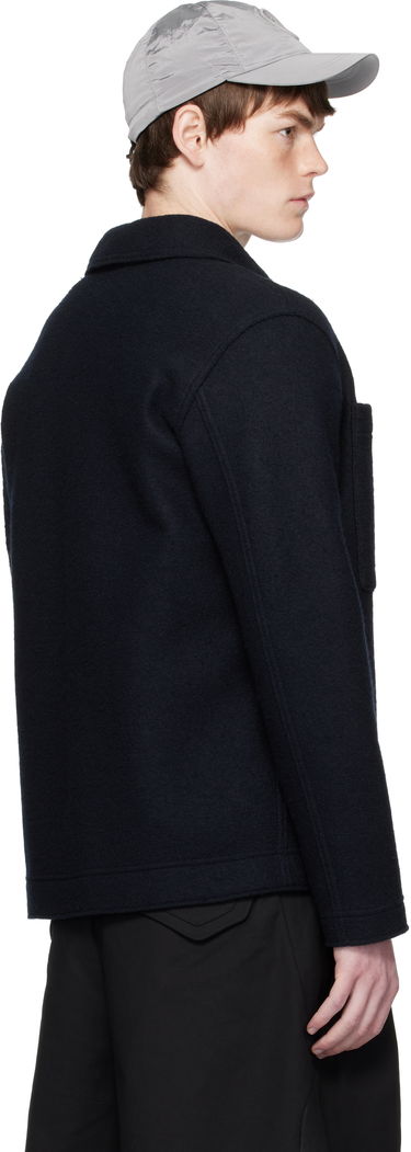 Bunda Stone Island Stone Island Wool Overshirt Navy | K2S15 5100058 S0IN1, 2