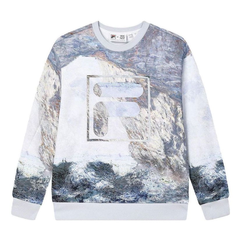 Sveter FILA Heritage Collection The Great Matisse Theme F-box Logo Sweatshirt Modrá | F11M348220F-ZA