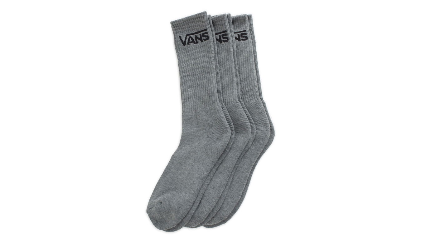 Ponožky Vans Vans Classic Crew 3-Pack Socks Šedá | VN000XSEHTG, 1