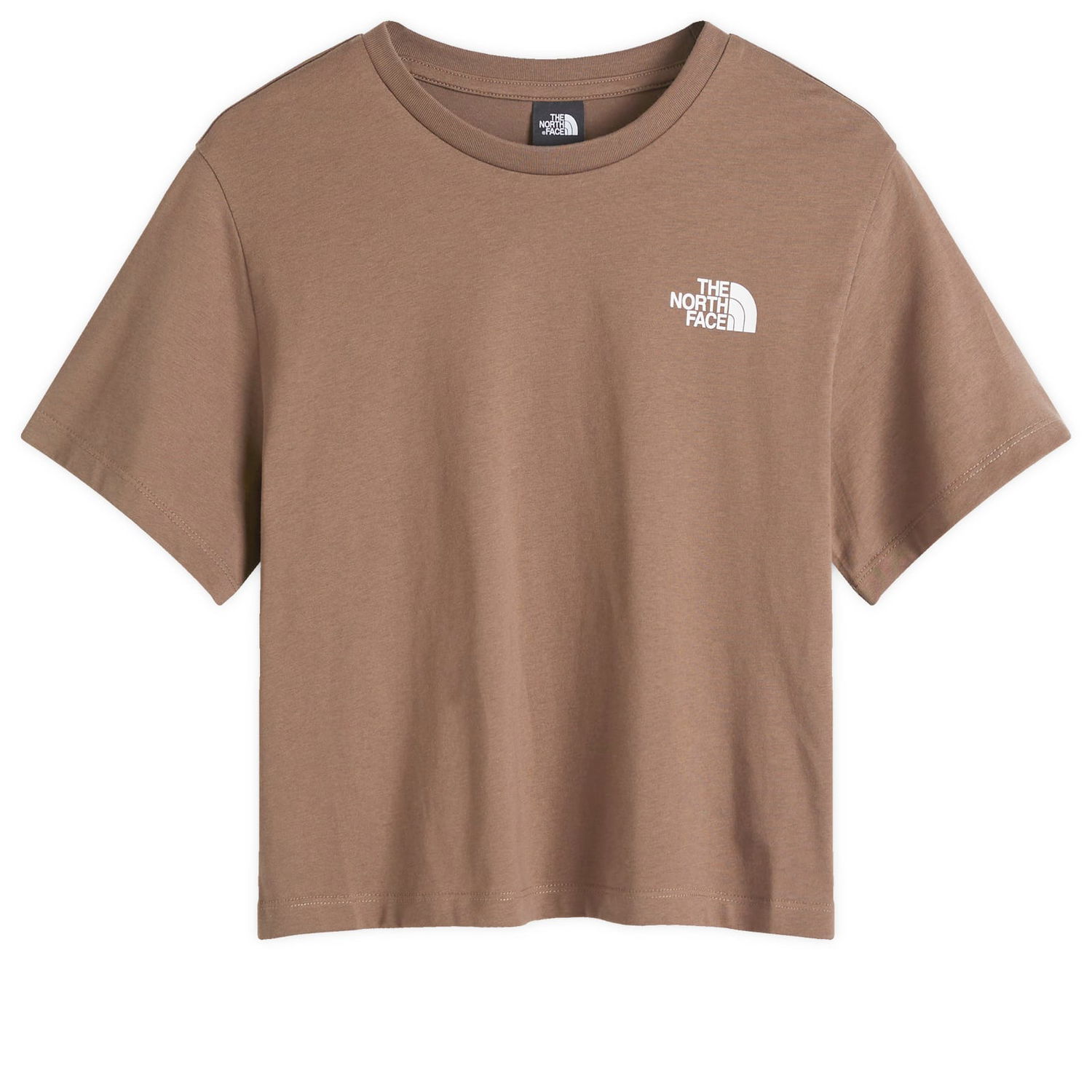 Tričko The North Face Women's Cropped Simple Dome T-Shirt in Brown, Size Large | END. Clothing Béžová | NF0A87U41OI1-1OI, 0