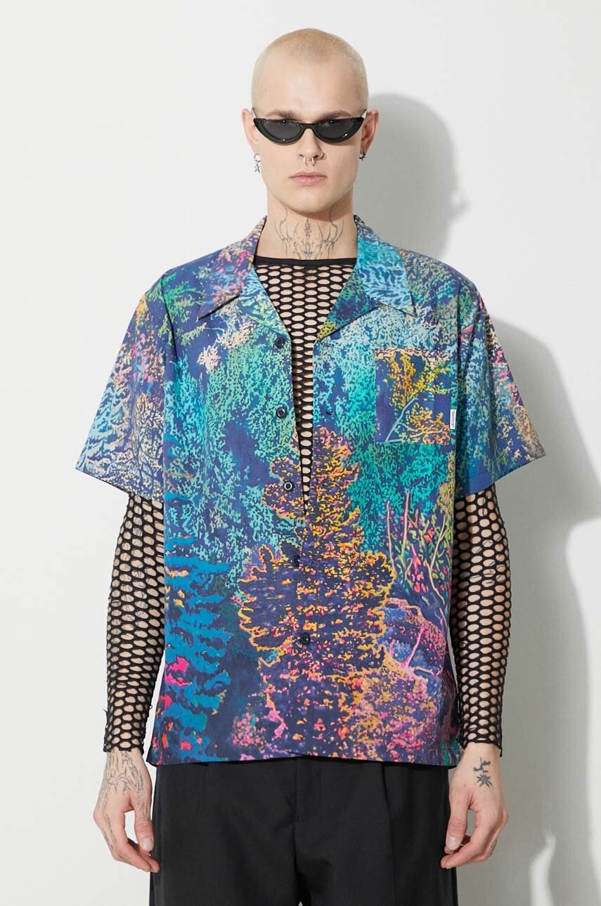 Košeľa BILLIONAIRE BOYS CLUB Willderness Relaxed Printed Camp Collar Shirt Rôznofarebný | B23425, 0