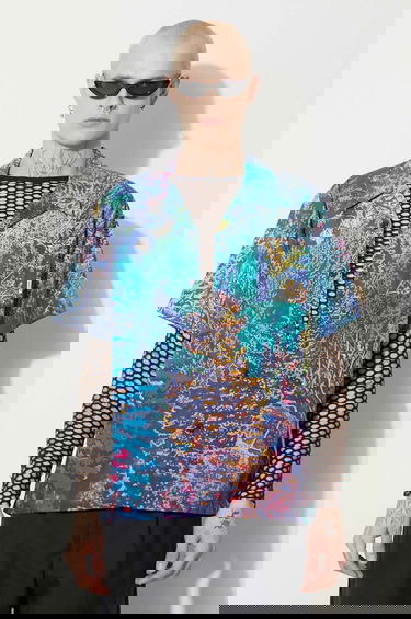 Košeľa BILLIONAIRE BOYS CLUB Willderness Relaxed Printed Camp Collar Shirt Rôznofarebný | B23425, 0