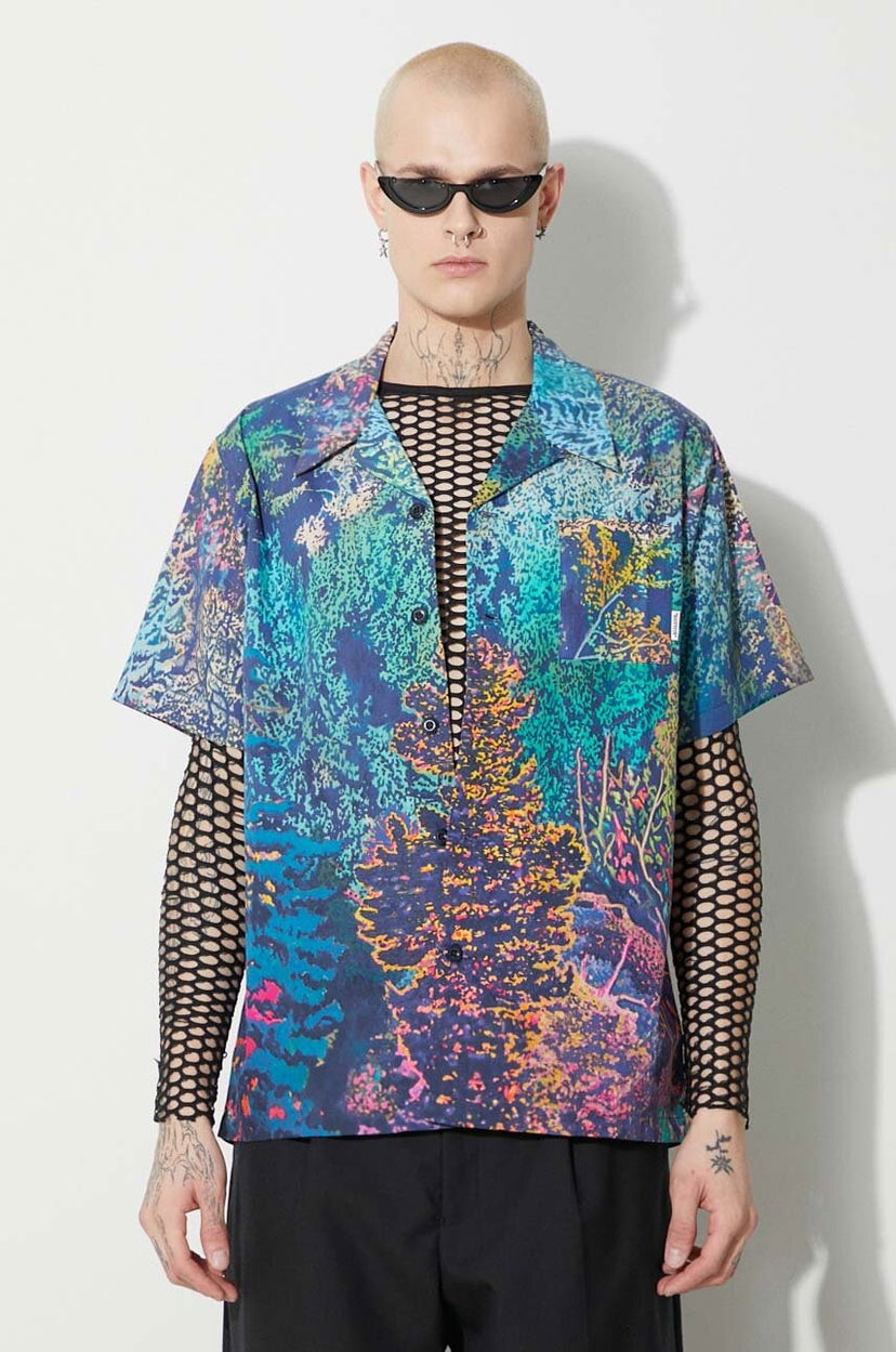 Košeľa BILLIONAIRE BOYS CLUB Willderness Relaxed Printed Camp Collar Shirt Rôznofarebný | B23425