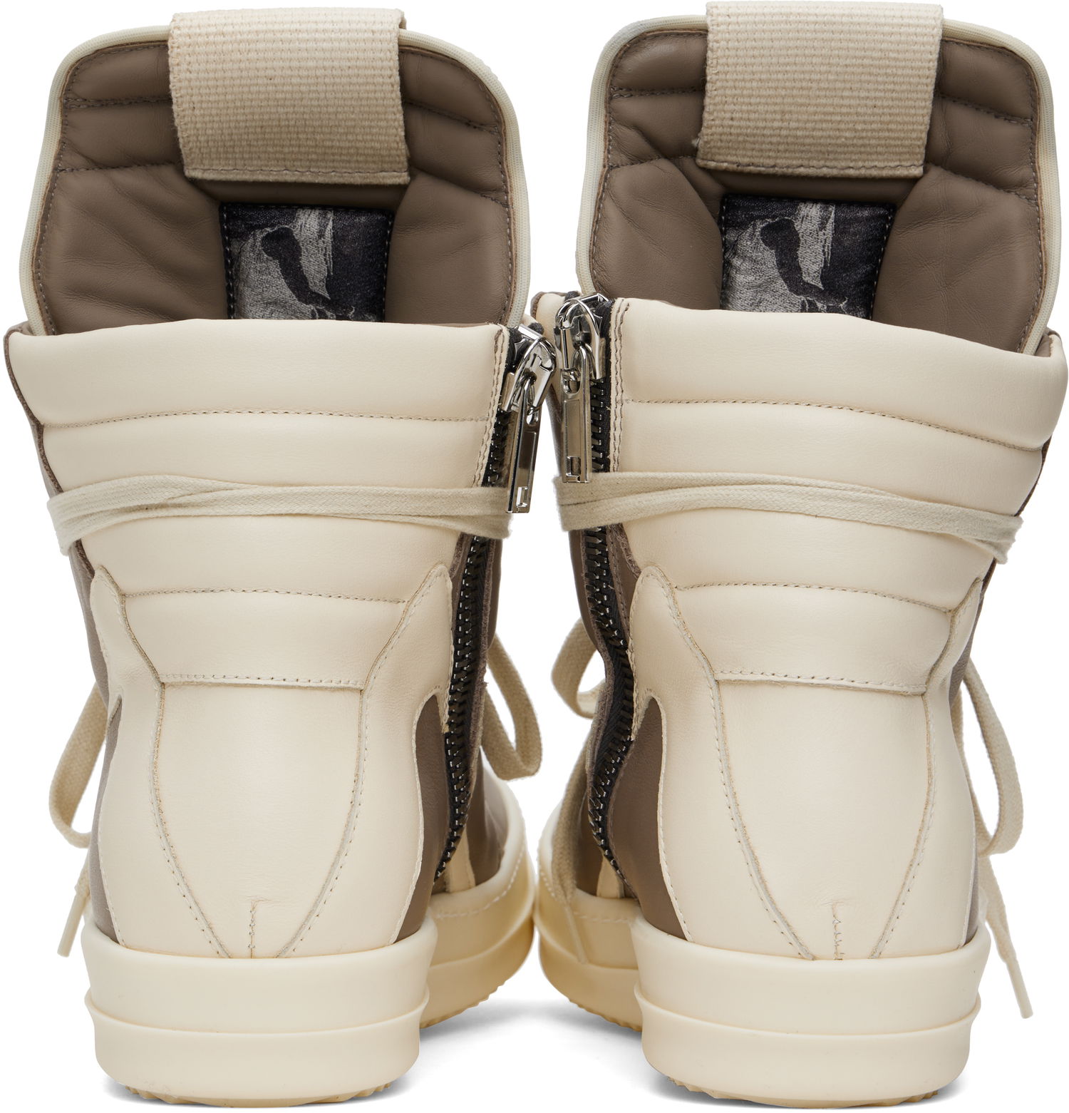 Tenisky a topánky Rick Owens Rick Owens Hollywood Geobasket Béžová | RU01E5894 LCO, 1