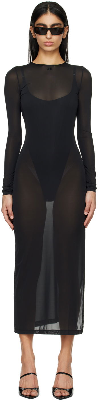 Šaty Courrèges Courrèges Women's Maxi Dress Čierna | 124JRO376JS0088, 0