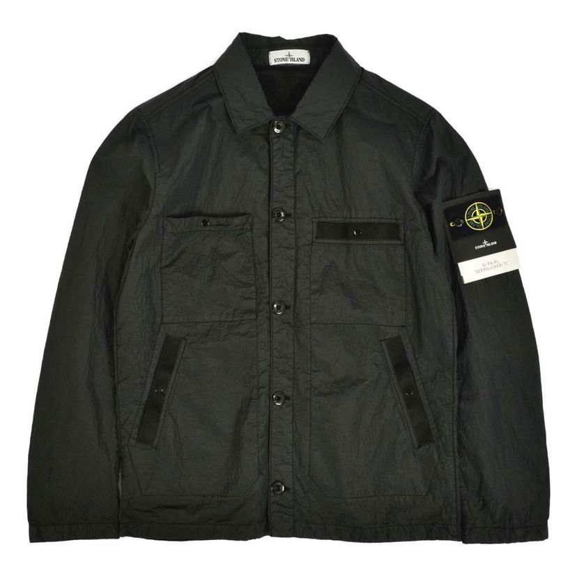 Bunda Stone Island Seersucker-TC Jacket Čierna | 721544229-V0029