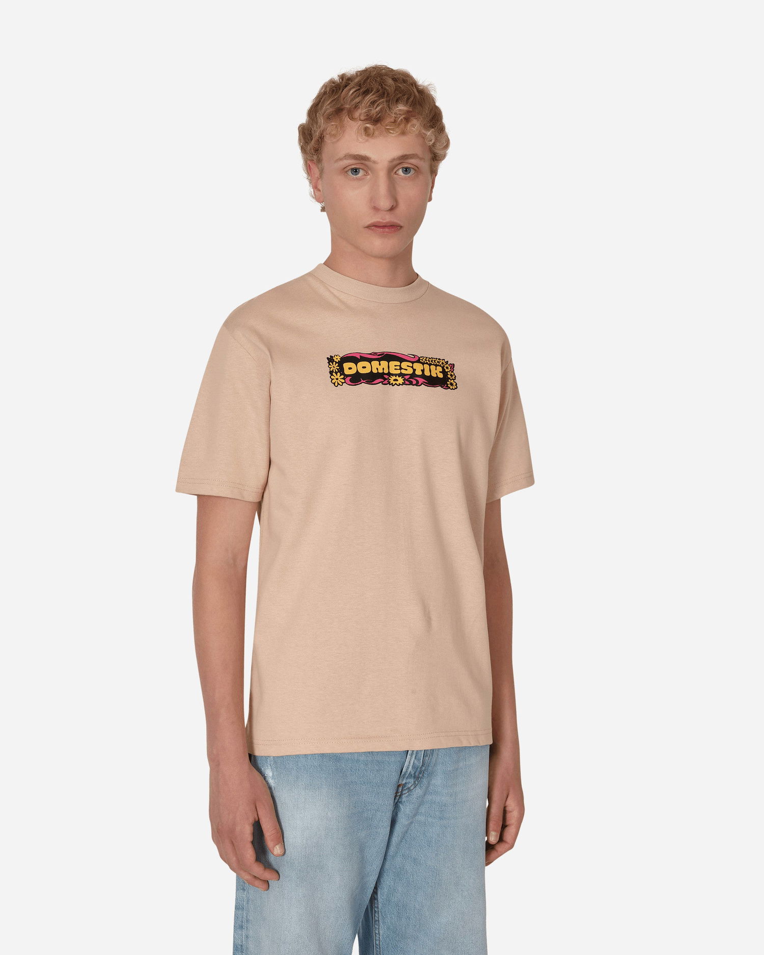 Tričko DOMESTIK Into Other World T-Shirt Béžová | D01250093 1, 1