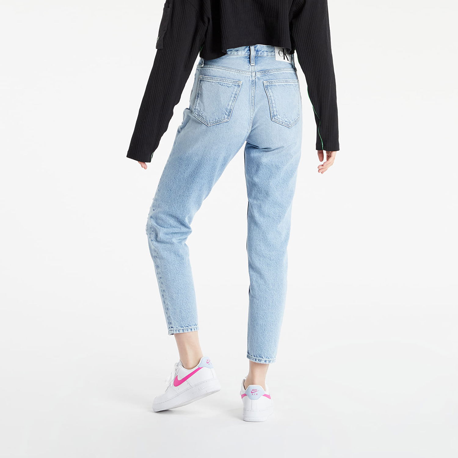 Džínsy CALVIN KLEIN Mom Jeans Denim Medium Modrá | J20J218512 1A4, 1