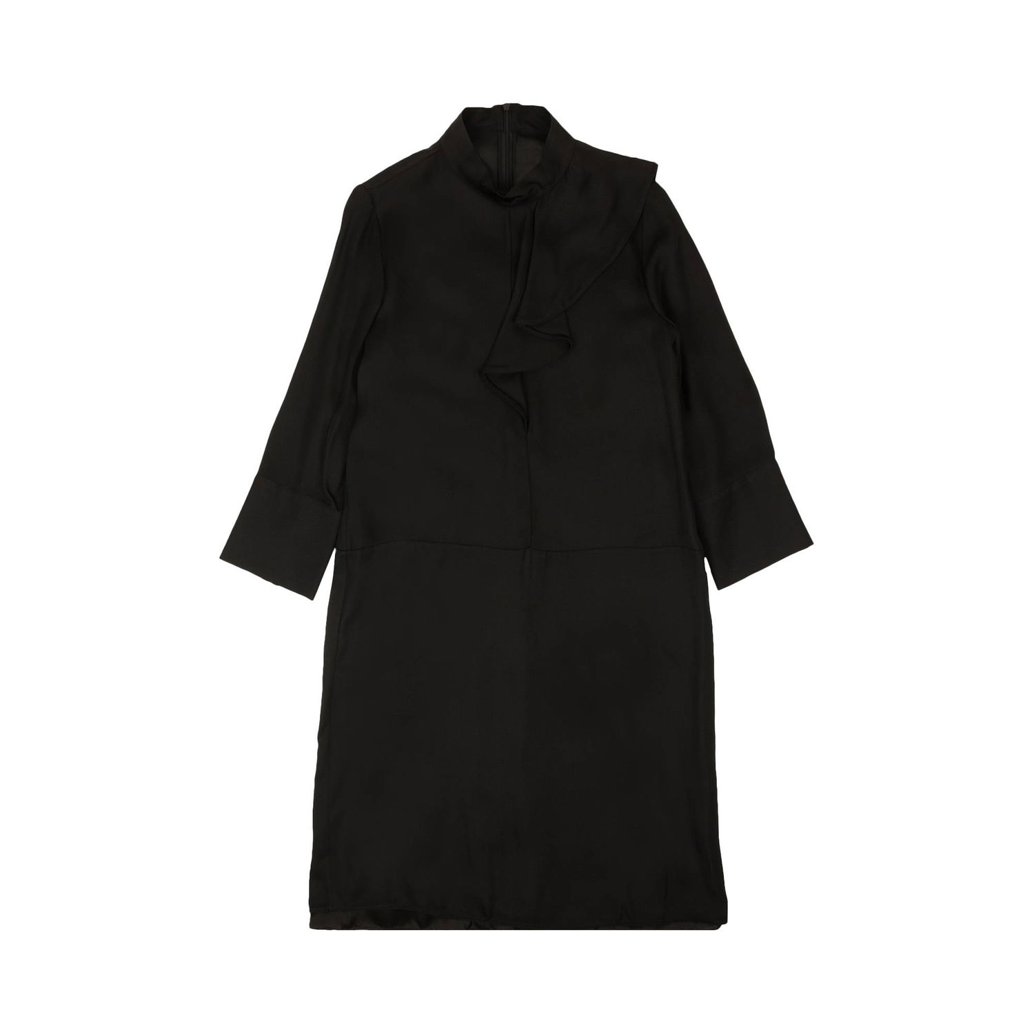 Šaty Marni Marni Silk Ruffle Long-Sleeve Dress Čierna | ABMAU72V01TSD98 00N99, 1