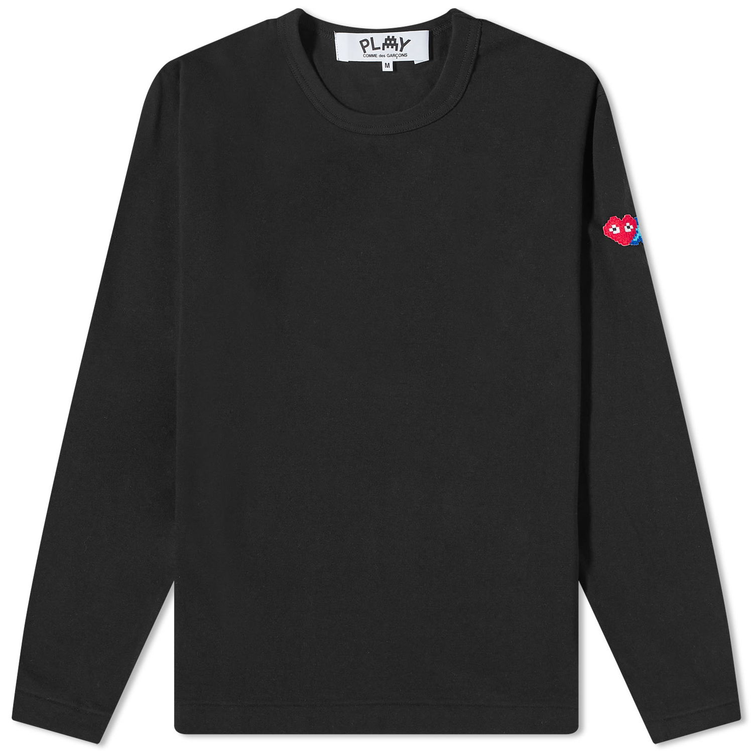 Tričko Comme des Garçons Long Sleeve Invader T-Shirt Black Čierna | P1T330-1, 0