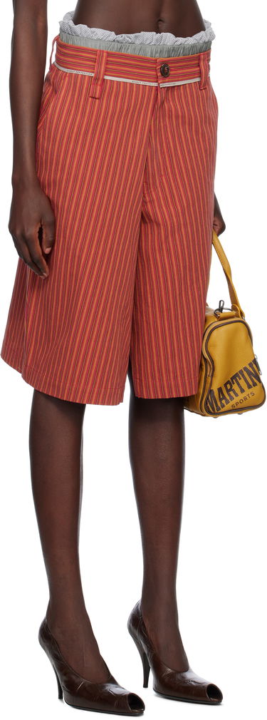 Šortky Martine Rose Martine Rose Twisted Striped Shorts Červená | 841WS14111, 4