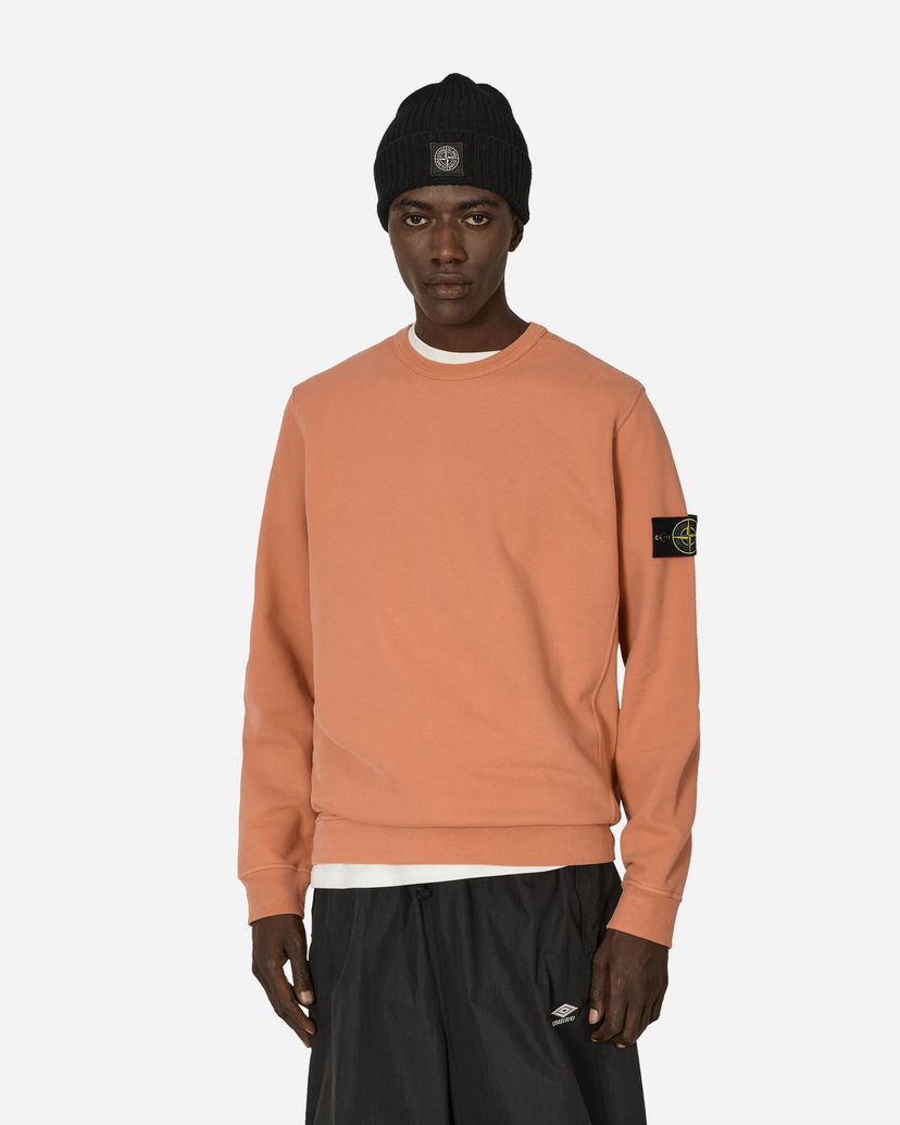 Mikina Stone Island Garment Dyed Crewneck Sweatshirt Orange Oranžová | 811562420 V0032