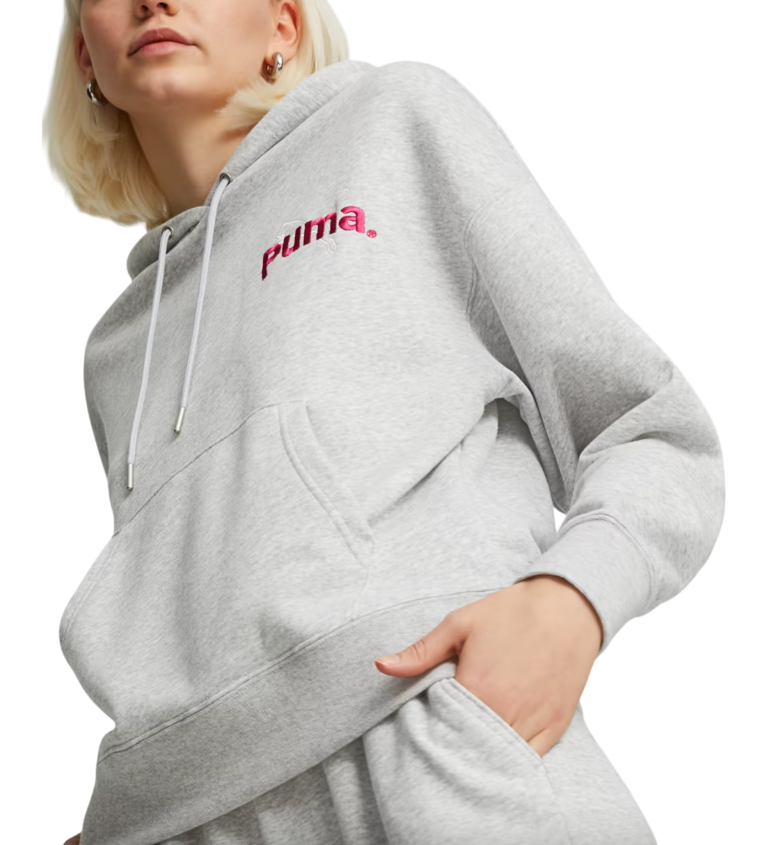 Mikina Puma Team Hoodie Šedá | 538378-004, 0