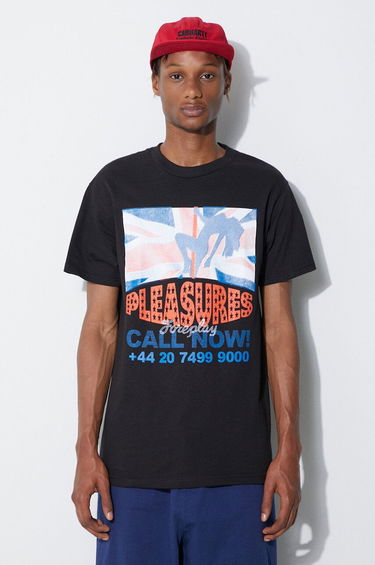 Tričko Pleasures T-Shirt With Print Čierna | P23SU052, 0