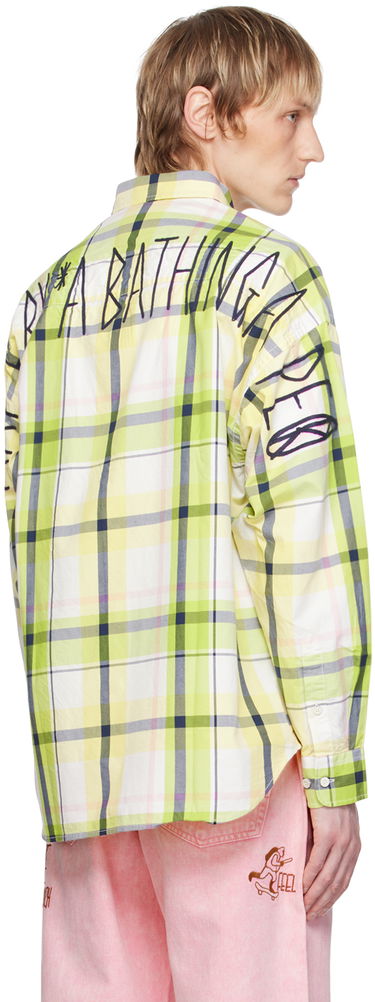 Košeľa AAPE by A Bathing Ape AAPE by A Bathing Ape Embroidered Plaid Shirt Žltá | AAPSTM8479XXMGRT, 2