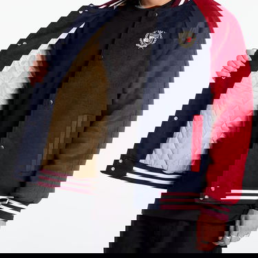 Bomber bunda Tommy Hilfiger Wool Blend Crest Bomber Dark Night Navy/ Regatta Red Navy | DM0DM19631 C1G, 3