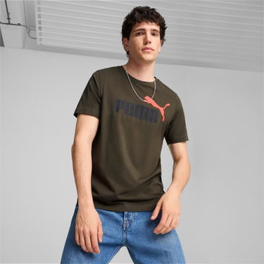 Tričko Puma Men's Logo Graphic T-Shirt Zelené | 586759-76, 2
