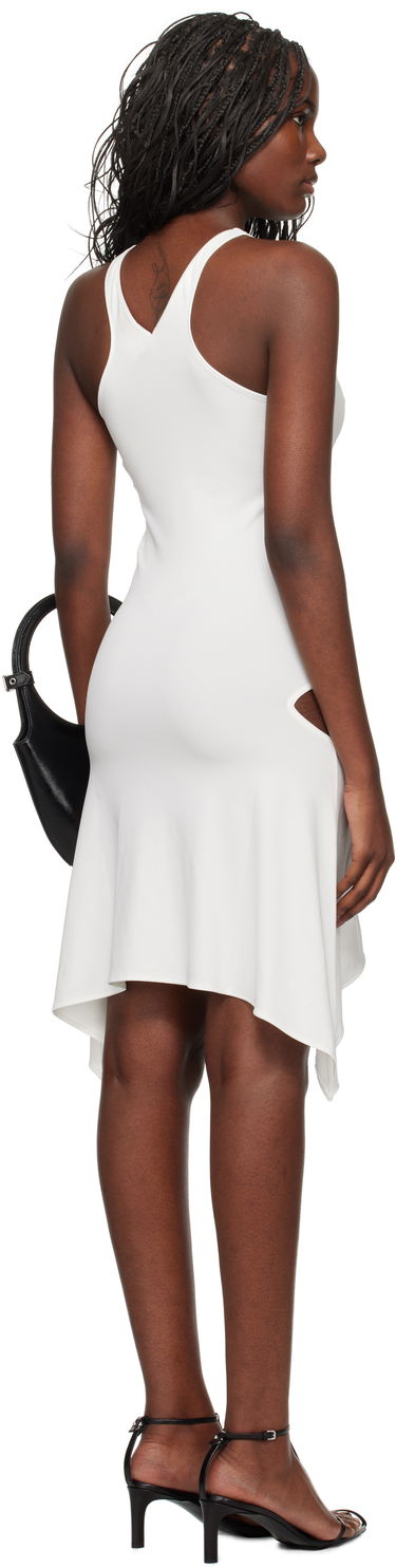 Šaty Courrèges Courrèges Women's Jersey Asymmetrical Minidress Biela | 324JRO461JS0066, 2