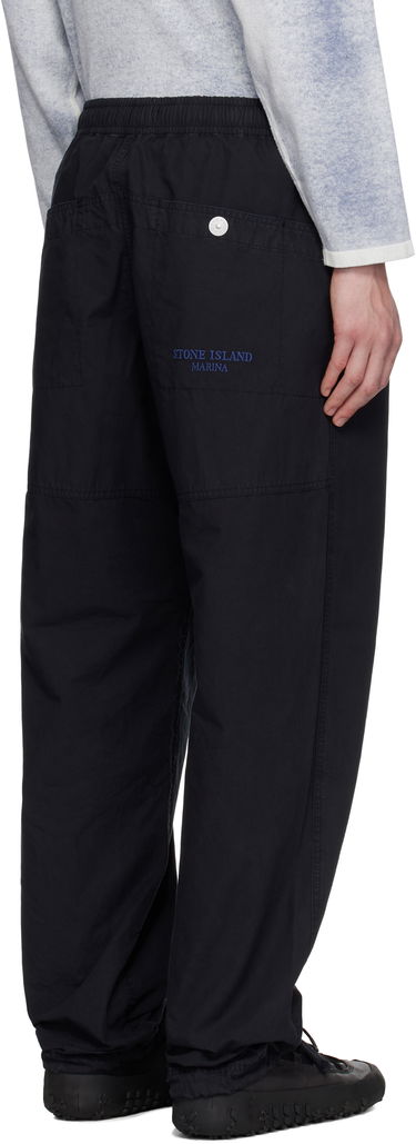Cargo nohavice Stone Island Stone Island Organic Cotton Tela Trousers Čierna | K1S15 3100026 S00X6, 2