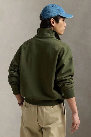 Mikina Polo by Ralph Lauren Green Pullover with Quarter Zipper Zelené | 710961138, 1