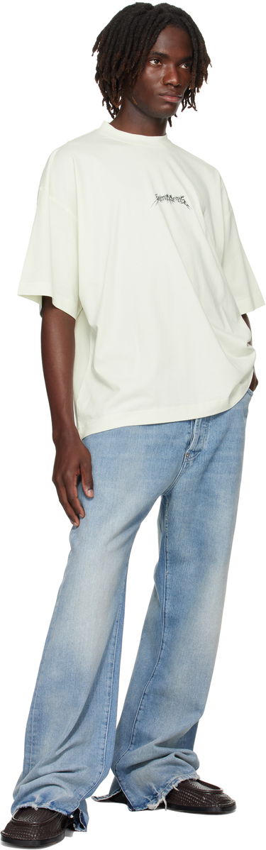Tričko VETEMENTS Vetements Metal Logo Regular T-Shirt Biela | UH76TR600I, 3