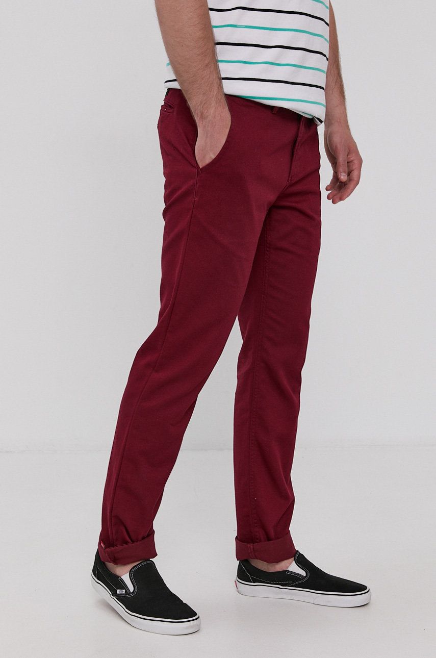 Nohavice Vans Authentic Chinos Pants Vínová | VN0A5FJ7ZBS1, 0