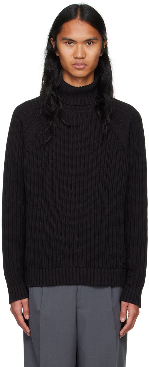 Sveter BOSS Turtleneck Embroidered Čierna | 50528324, 0