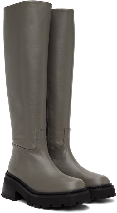 Oblečenie BY FAR BY FAR Russel Knee-High Boots Šedá | 22FWRUSDCEMNAP, 3