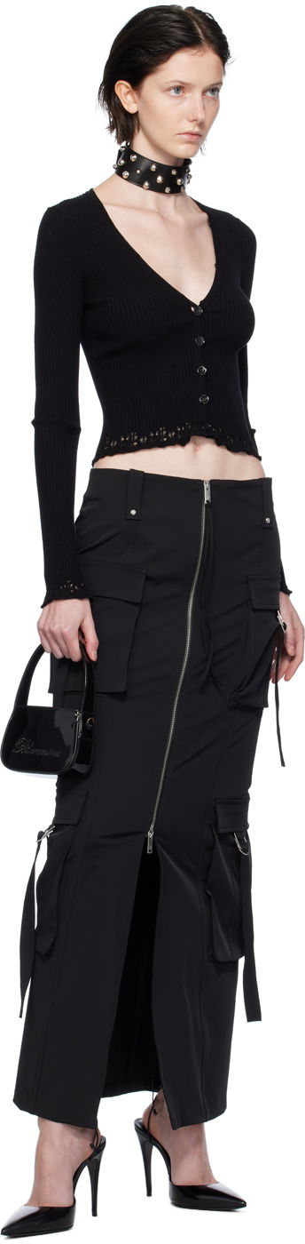 Sukňa Blumarine Blumarine Cargo Maxi Skirt Čierna | A344G010A, 3