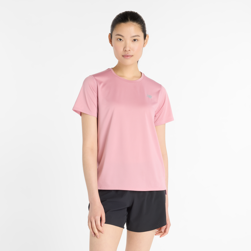 Tričko New Balance Impact Run Short Sleeve Tee Ružová | NBWT41222PTF