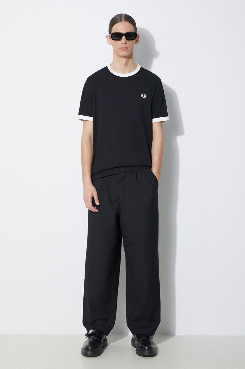 Nohavice Vans Pleat Front LX Trousers Čierna | VN000GVYBLK1, 1