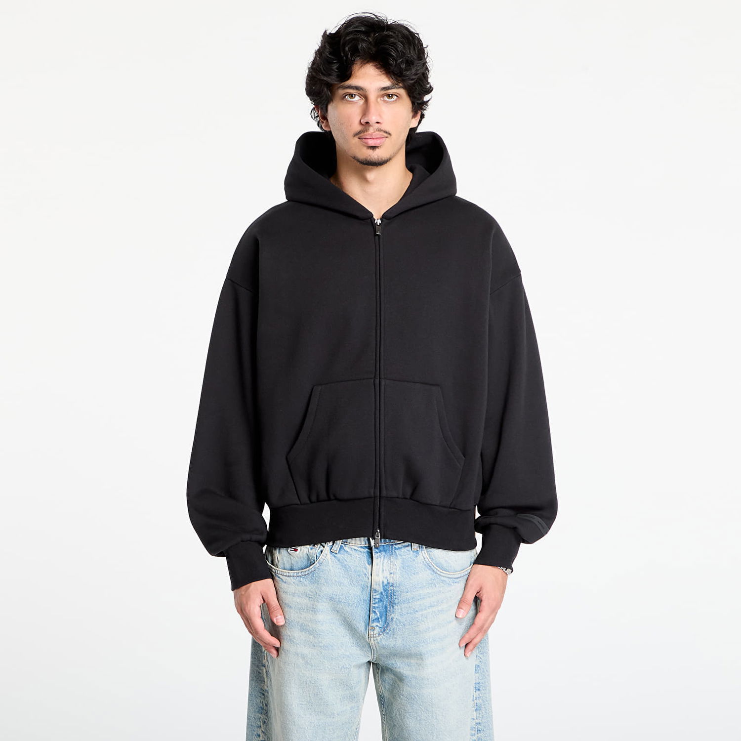 Mikina Fear of God Fear of God Essentials Classic Full Zip Hoodie Čierna | 192SP254780F-861, 0