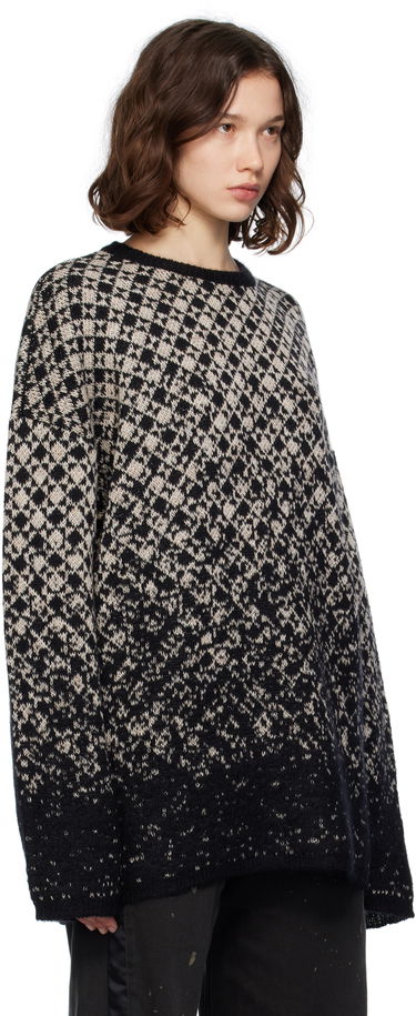 Sveter Maison Margiela MM6 Maison Margiela Wool & Mohair Dip Dye Sweater Čierna | S52HL0051 M13136, 1