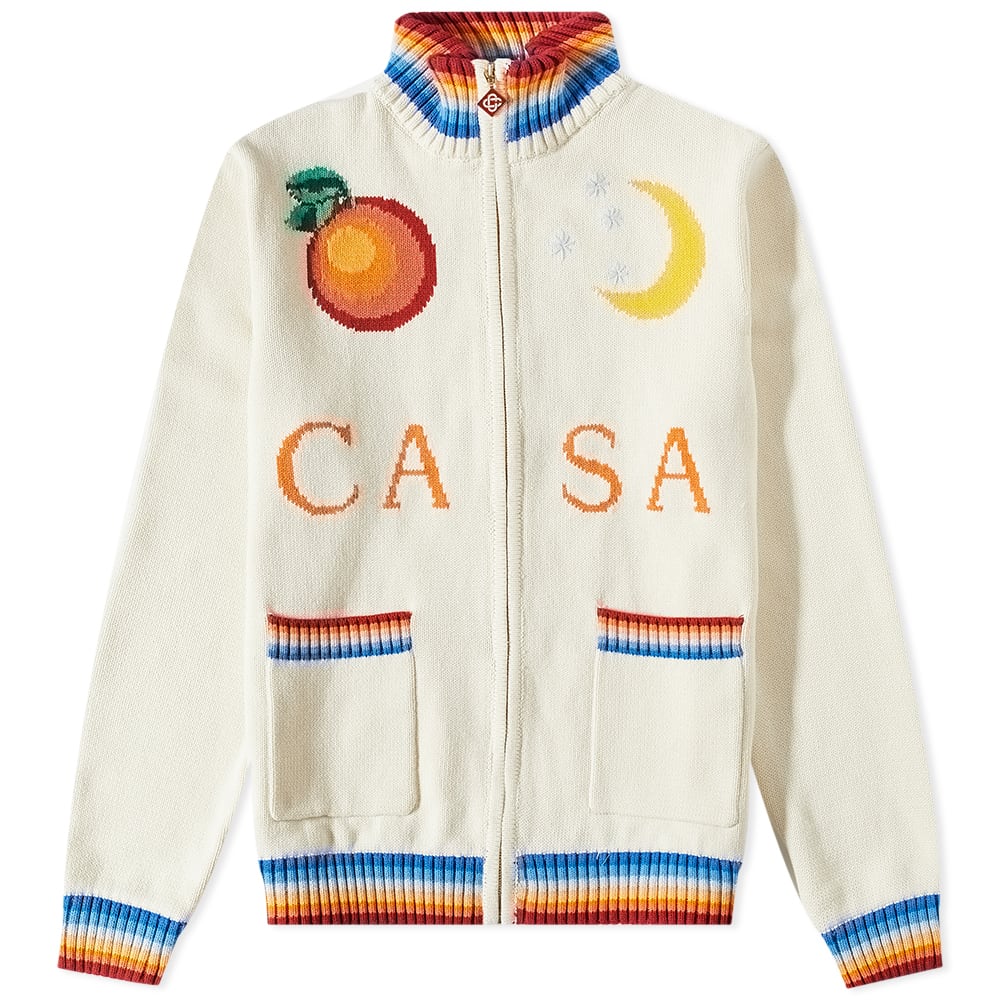 Bunda Casablanca Casa Club Knit Jacket Béžová | MS23-KW-353-02, 0