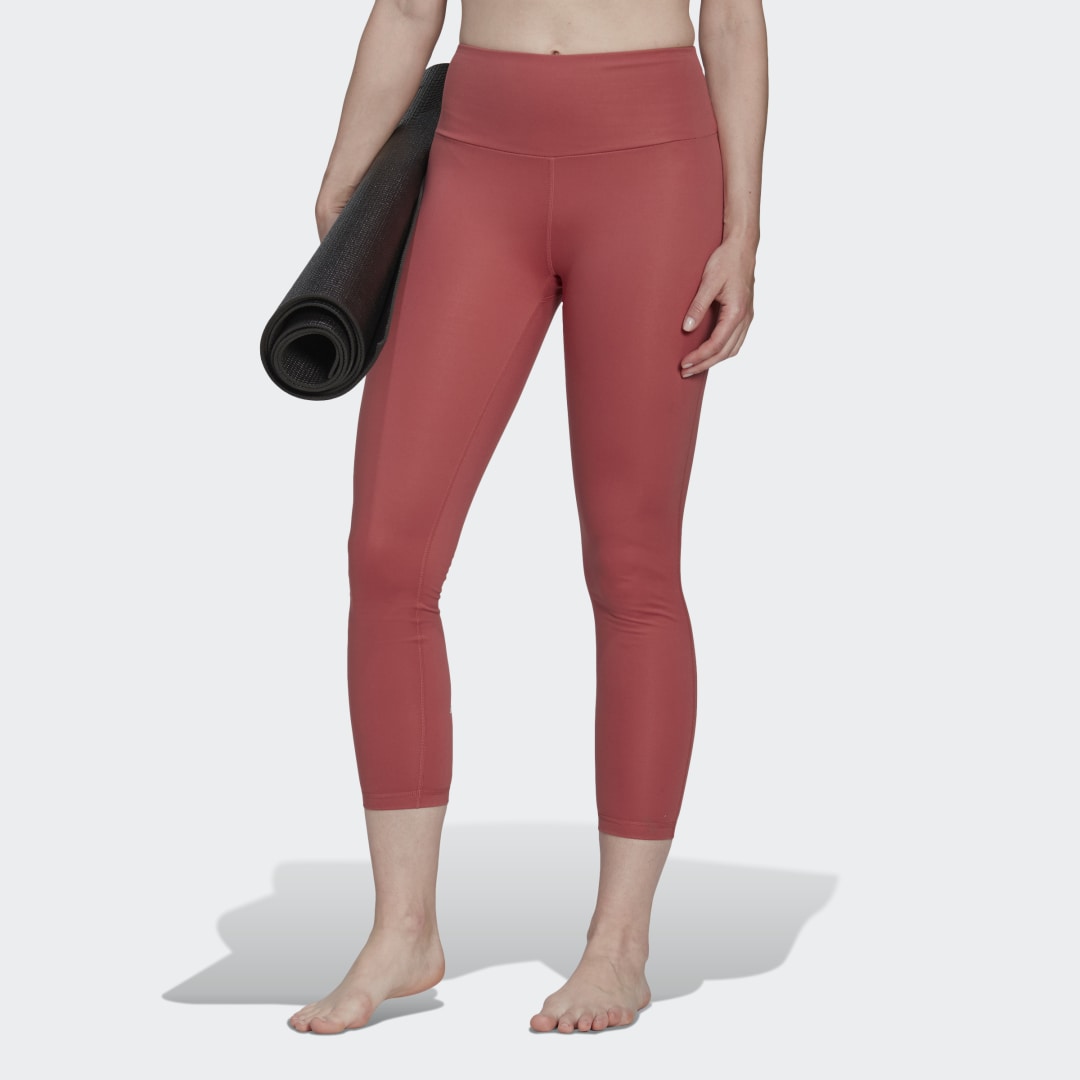 Legíny adidas Performance Essentials High-Waisted Yoga Leggings Červená | HL2339, 1