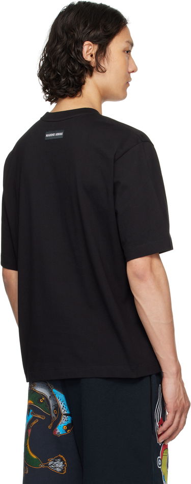 Tričko Marine Serre Organic Cotton Plain T-Shirt Čierna | MTT077A CJER0009, 2