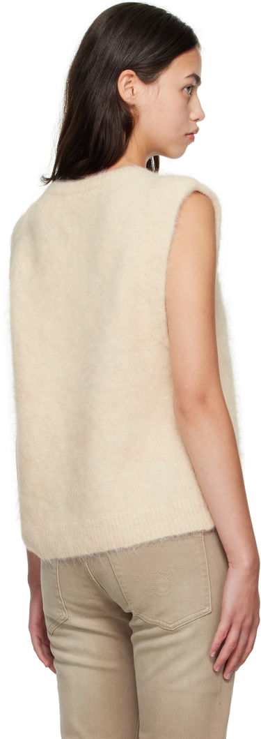 Vesta R13 R13 Deep Armhole Knit Vest Béžová | R13WY294-Y197A, 2