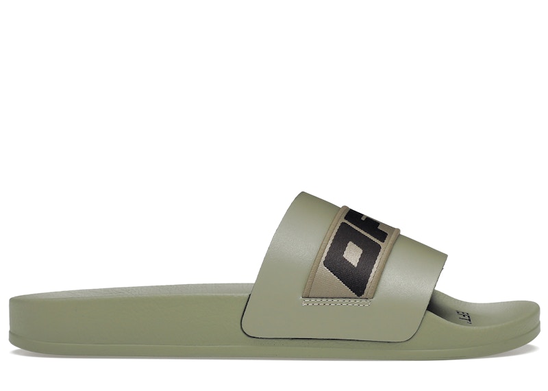 Tenisky a topánky Off-White Industrial Belt Slider Mud Black Zelené | OMIC001F22MAT0016310, 0