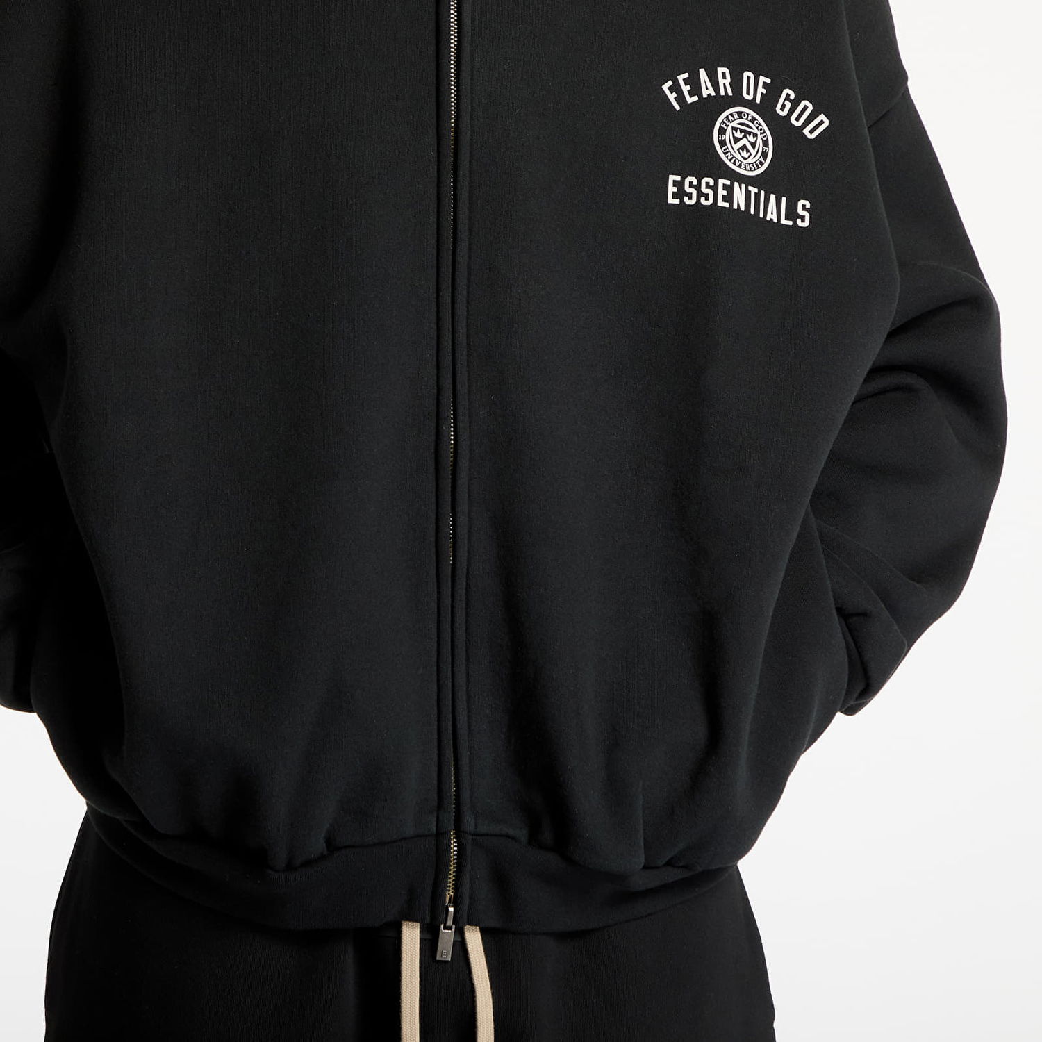 Mikina Fear of God Heavy Fleece Fullzip Hoodie Čierna | 192HO246240F-001, 1