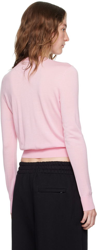 Sveter Alexander Wang Embossed Logo Slim Fit Sweater Ružová | 4KC3241038, 2