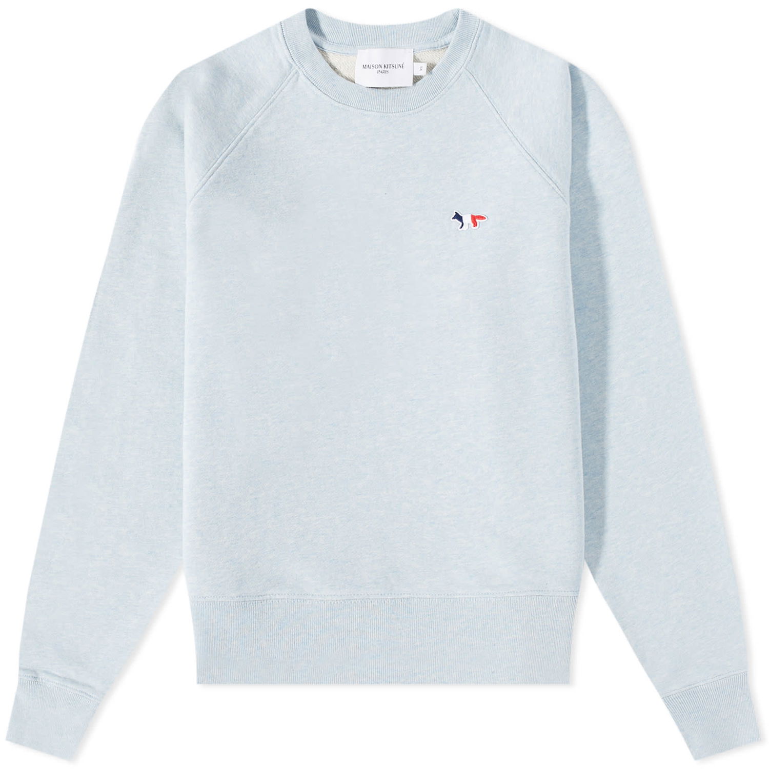 Sveter MAISON KITSUNÉ Maison Kitsune Double Monochrome Fox Head Adjusted Sweatshirt Modrá | KW00308KM0001-H429, 0