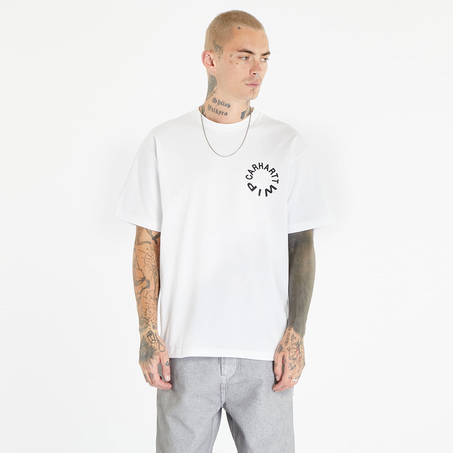 Tričko Carhartt WIP S/S Work Varsity T-Shirt Biela | I032425.00AXX, 0
